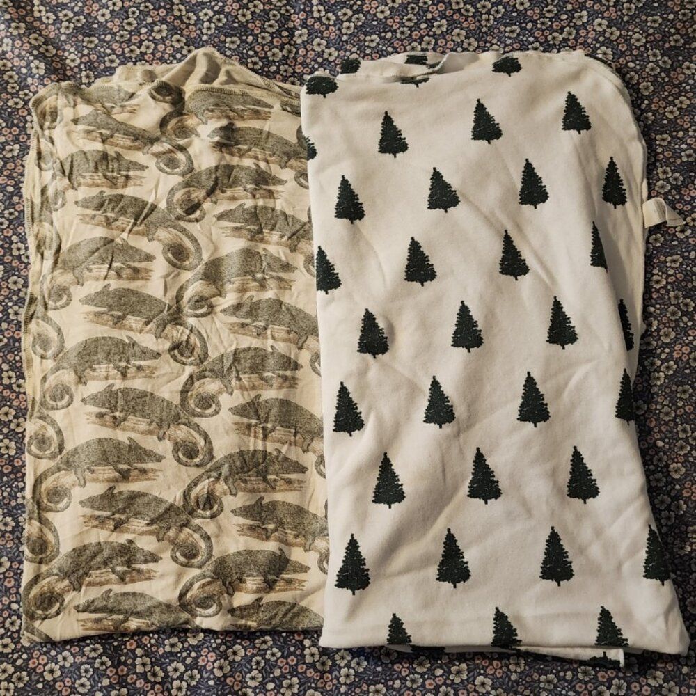 Lot of 2 EUC Kate Quinn Single Layer Blankets